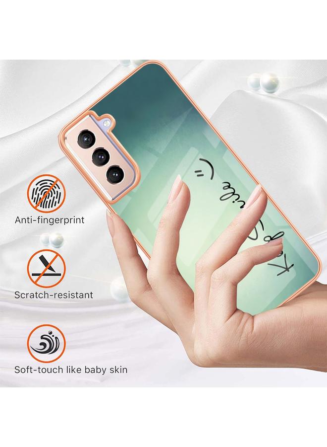 S-TOP Case For Samsung Galaxy S21+ 5G Electroplating Marble Dual-side IMD Phone Case - Image 2