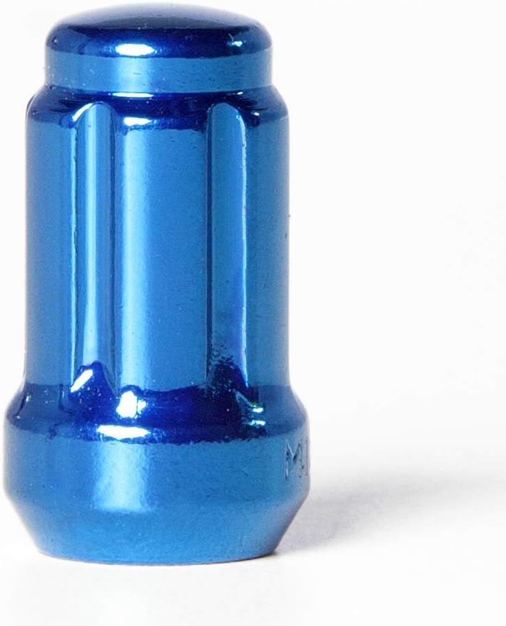 Circuit Performance Spline Drive Tuner Acorn Lug Nuts Blue 12x1.5 Forged Steel (24pc + Tool) - Image 3