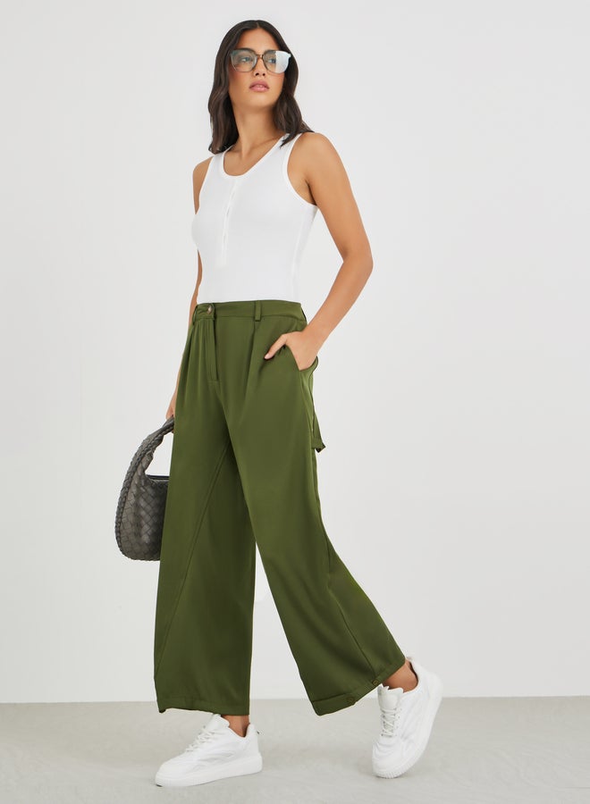 Styli Mid Rise Relaxed Fit Pants - Image 1