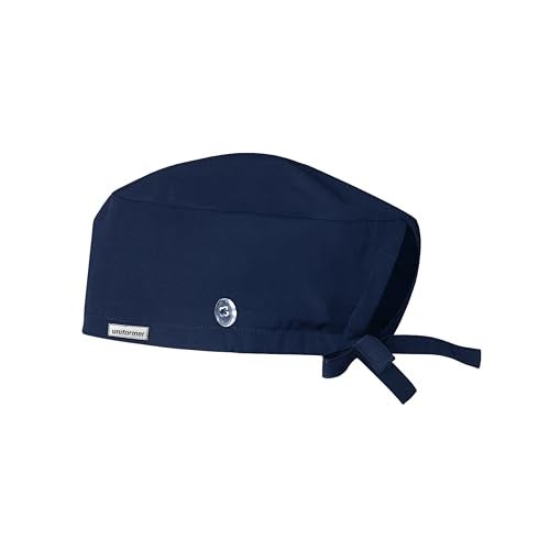 uniformer Unisex Scrub Cap | Adjustable, Breathable, Sweat-Absorbent | Unisex Surgical Hat for Nurses, Doctors, Dentists, Vets (Navy Blue_Pack of 1) - Image 2