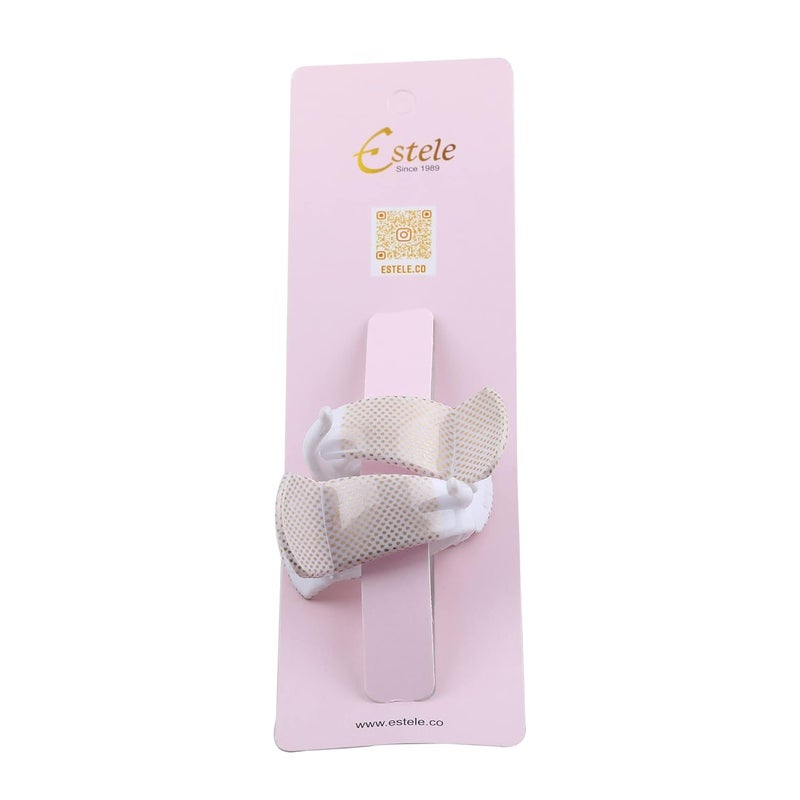 Estele Black Plastic Hair Clutch of Medium Size Trendy Hair Clip for Womensgirls Pack of 2 - Image 3