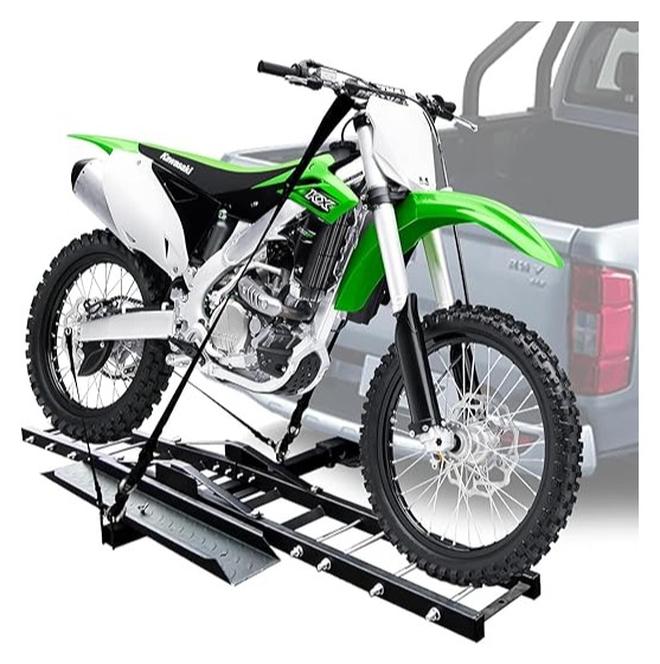Royal Polar 500 lbs Motorcycle Hitch Carrier Motorcycle Trailer Hitch Mount, Motorcycle Carrier Dirt Bike Hitch Hauler with Loading Ramp Heavy Duty Steel Motorcycle Rack for Hitch - Image 1