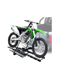 500 lbs Motorcycle Hitch Carrier Motorcycle Trailer Hitch Mount, Motorcycle Carrier Dirt Bike Hitch Hauler with Loading Ramp Heavy Duty Steel Motorcycle Rack for Hitch