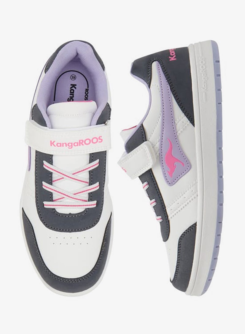 kangaROOS Women's Logo Detail Sports Shoes with Hook and Loop Closure - Image 2