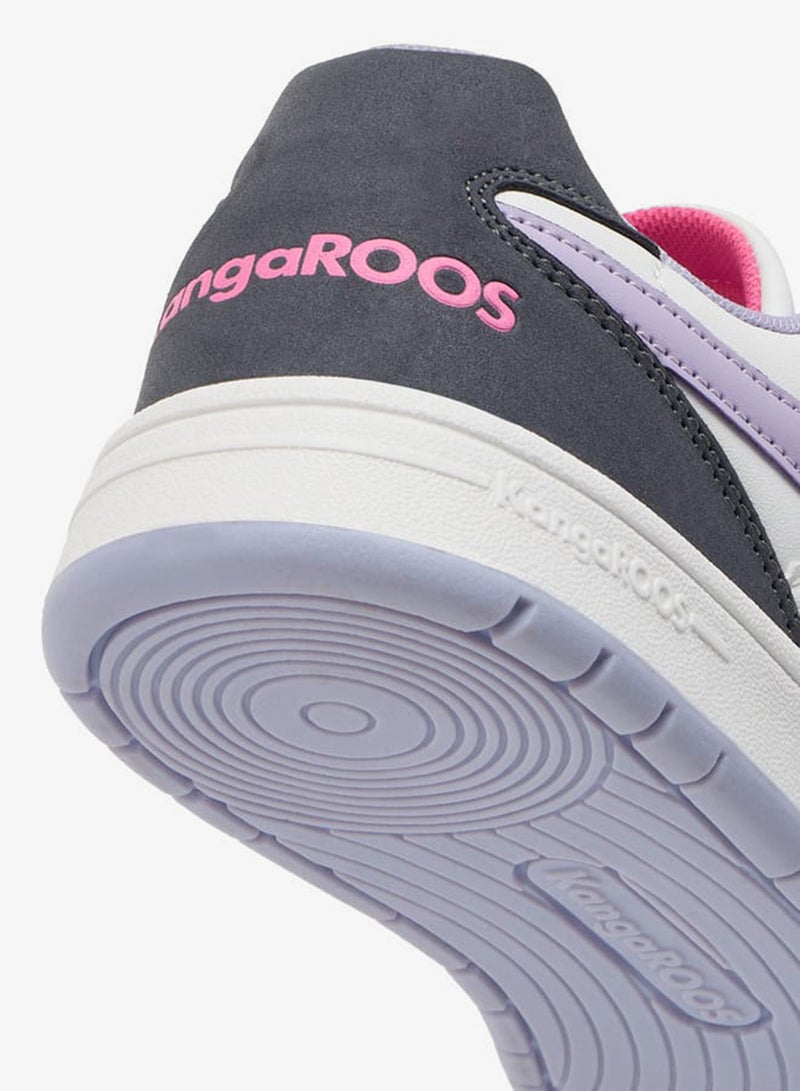 kangaROOS Women's Logo Detail Sports Shoes with Hook and Loop Closure - Image 5