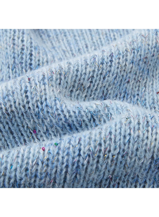 dme Demana Gradient Irregular Dyed Yarn Sweater With Lantern Sleeves, Autumn Sheep Wool Texture Women's Knit Top - Image 3