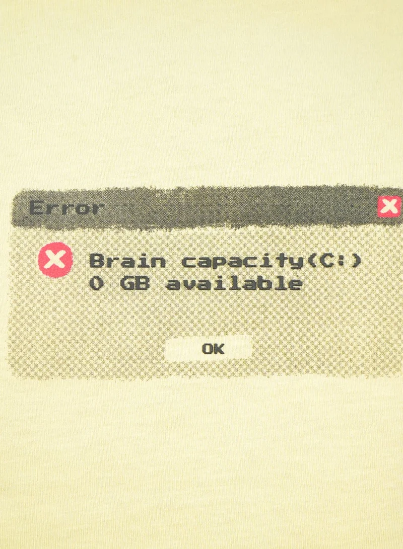 GIORDANO  Men’s Slim Cotton Crew Neck Message Print Tee for Men | Best Price UAE