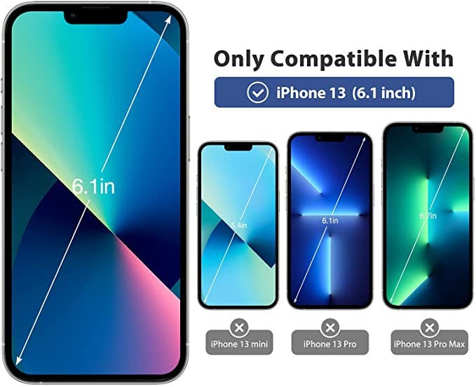 Mobistyle Designed for iPhone 13 Cover Soft Liquid Silicone Slim Protective Shockproof with Anti-Scratch Microfiber Lining Phone Back Cover Case (Aqua) - Image 4