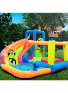 LIMOS Outdoor Inflatable Bouncer Kids Bouncy Castle With Slide For Children(Bouncer Yellow)  - Image 1
