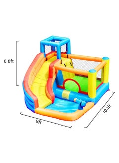 LIMOS Outdoor Inflatable Bouncer Kids Bouncy Castle With Slide For Children(Bouncer Yellow)  - Image 2