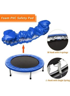 Generic Fitness Trampoline, Round - Multicolor - Indoor Bounce for Kids and Adults M 38  - Image 3