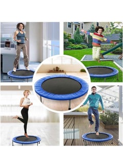 Generic Fitness Trampoline, Round - Multicolor - Indoor Bounce for Kids and Adults M 38  - Image 4