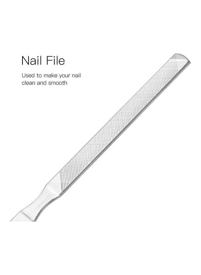 NIBEMINENT 13-Piece Stainless Steel Toenail Correction Tool Set Silver - Image 2