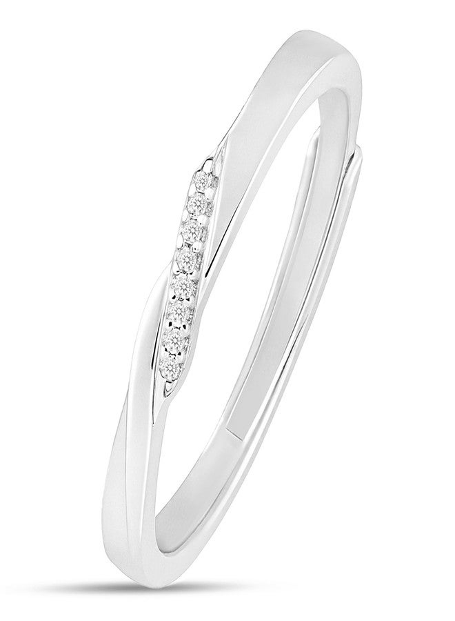 ZAVYA The Silent Promise Rhodium Plated Ring (Adjustable) | Gift for Her - Image 1