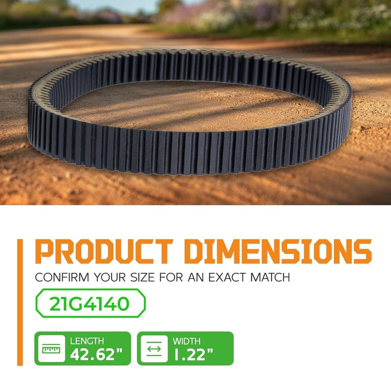 Riodrive 21G4140 CVT Drive Belt for ATV and UTV - Compatible with Polaris Models - Image 3