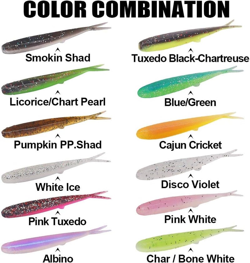XFISHMAN Crappie-Baits- Plastics-Jig-Heads-Kit-Shad-Minnow-Fishing-Lures-for Crappie-Panfish-Bluegill-40 &135 Piece Kit - Image 3