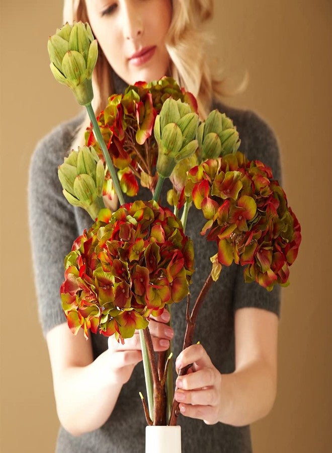 Luckforest Artificial Artichokes with Stems, 2Pcs Simulation Artichokes Fake Fruits for Home Decor Kitchen Wedding Party Table Decoration - Image 4