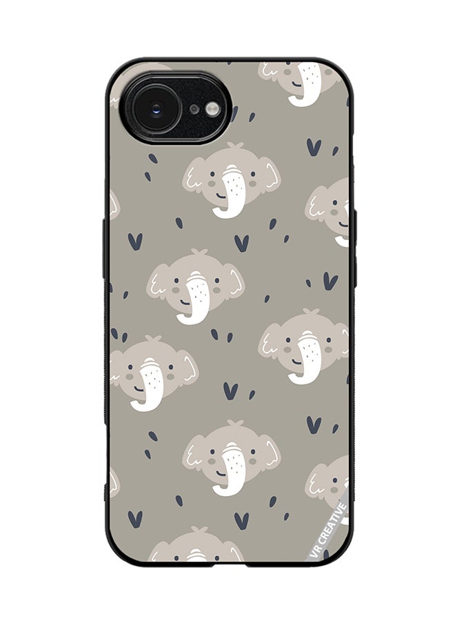 VR CREATIVE Protective Case Cover For Apple iPhone 16e Elephant Design Multicolour