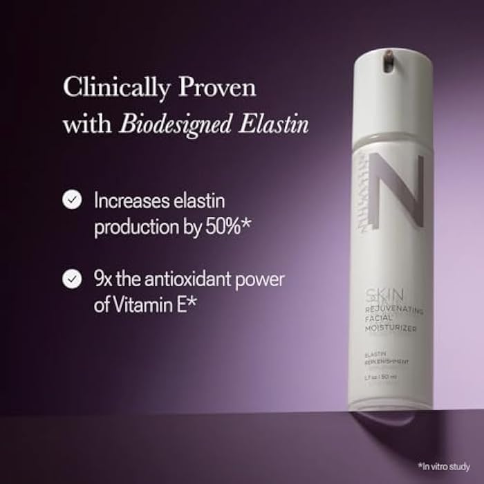 NULASTIN Hydrating Face Moisturizer for Women & Men - SKIN Rejuvenating Facial Moisturizer - With Smoothing, Firming Elastaplex to Nourish Aging Skin - Radiant Night & Day Cream (1.7 Oz) - Image 3