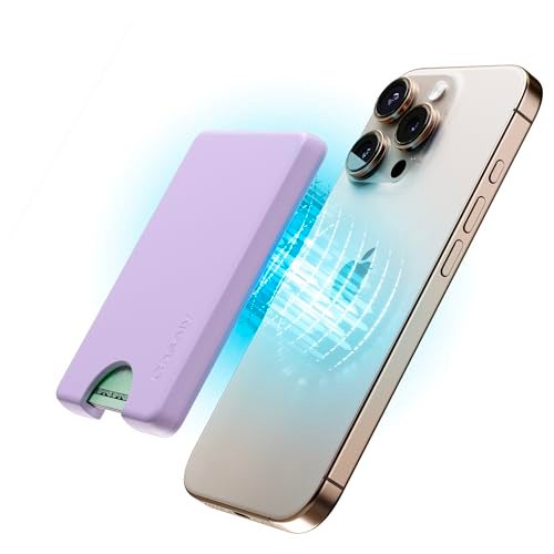 Casely MagWallet | Light Purple | Slim Wallet Card Holder | Compatible with MagSafe | Soft-Touch Hard Silicone | Holds Up to 3 Cards - Image 3