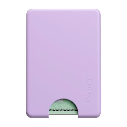 Casely MagWallet | Light Purple | Slim Wallet Card Holder | Compatible with MagSafe | Soft-Touch Hard Silicone | Holds Up to 3 Cards - Image 1