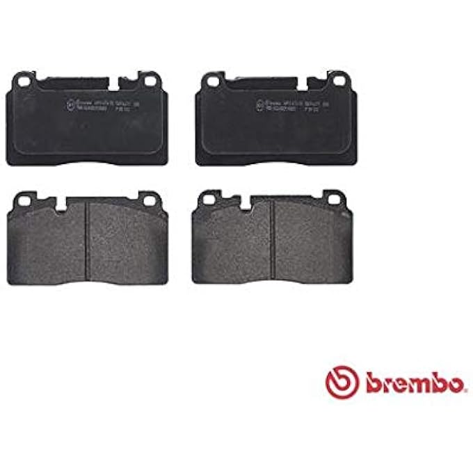 rayihni Brembo P85133 LowMet Alloy Steel Front Disc Brake Pad Set AUDI OE 8R0698151AB - Image 3