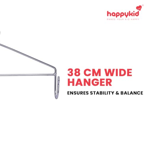 Happykid Metal Hanger for Baby Cradle Spring, Thottil, Jhoola, Palna, Jula, Swings (0-24 Months) | 20KG Capacity | 38CM Wide (Silver) - Image 4