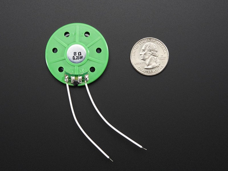 Adafruit Thin Plastic Speaker w/Wires - 8 ohm 0.25W - Image 2