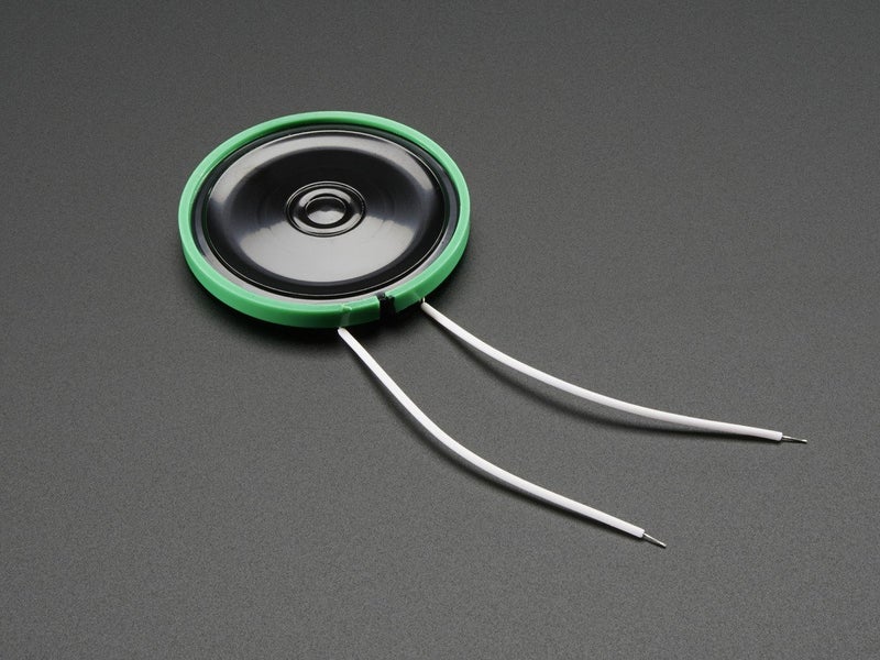 Adafruit Thin Plastic Speaker w/Wires - 8 ohm 0.25W - Image 1
