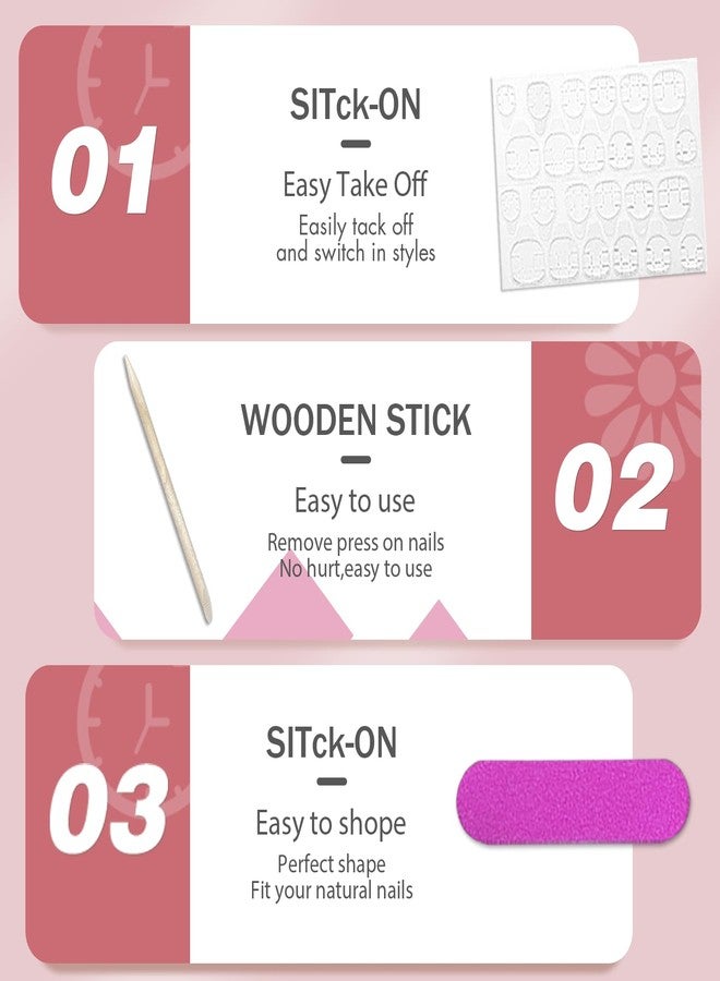 KXAMELIE Neon Green Press on Nails Medium Coffin Fake Nails Press ons, KXAMELIE False Nail Medium Length Glue on Nails Natural Thick Long Acrylic Nail Coffin 24Pcs for Women - Image 4