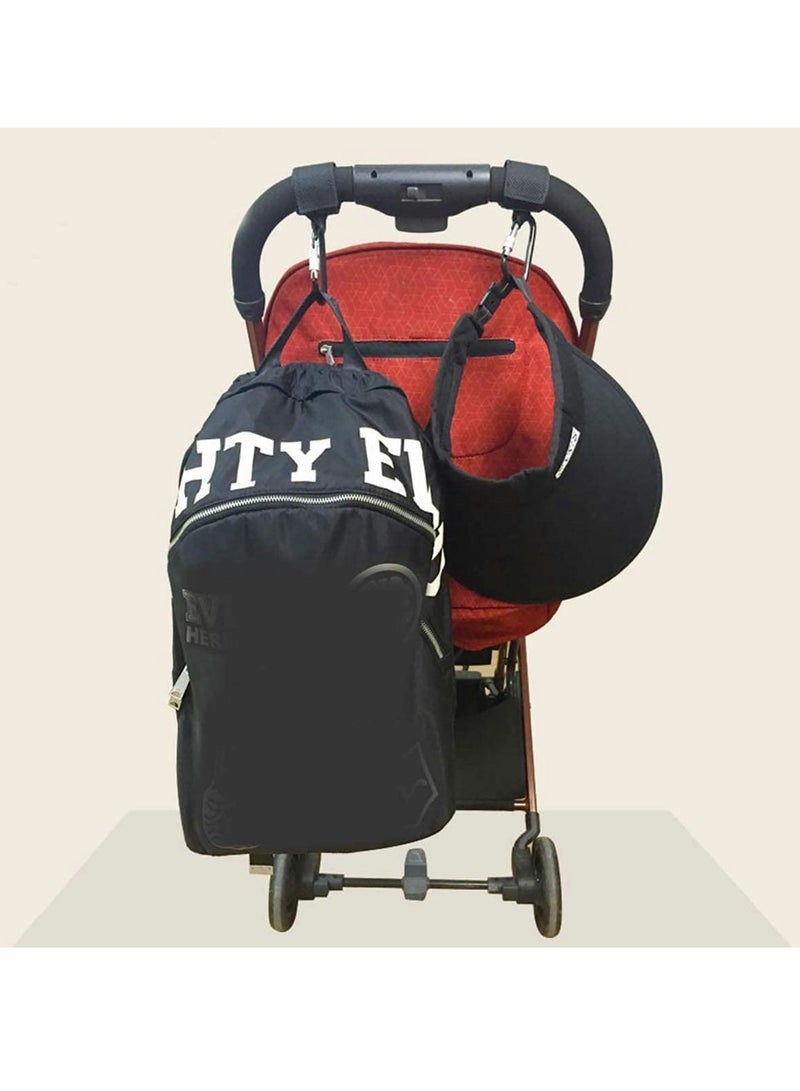 Buggy Pram Clips, Convenient Stroller Hooks Hook Your Baby Items, Shopping Bags Safely on Your Pushchair or Stroller Clip Your Handbag or Baby Change Bag to Your Pram, 2 Pack - Image 4