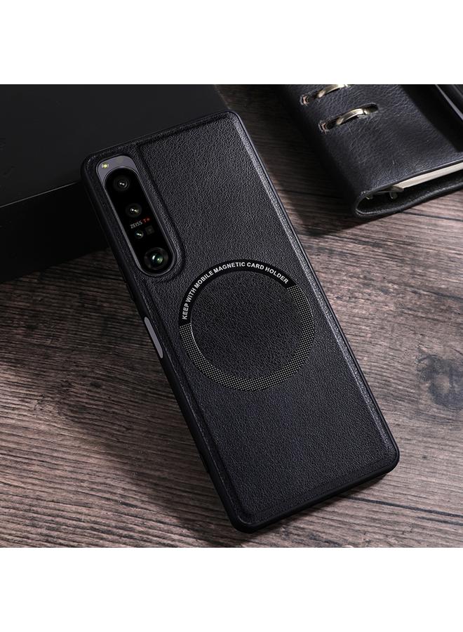 The Bros Case For Sony Xperia 1 IV Cloth Texture PU MagSafe Magnetic Phone Case