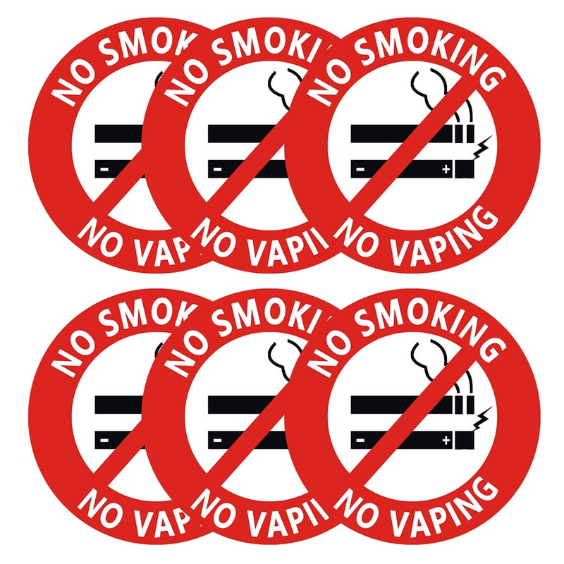 Besttile No Smoking No Vaping Sign Sticker, 15 Pcs No Smoke Labels for House,Home & Business. - Image 1