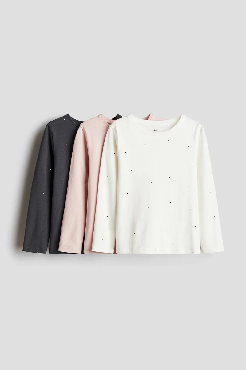 H&M 3-pack long-sleeved tops