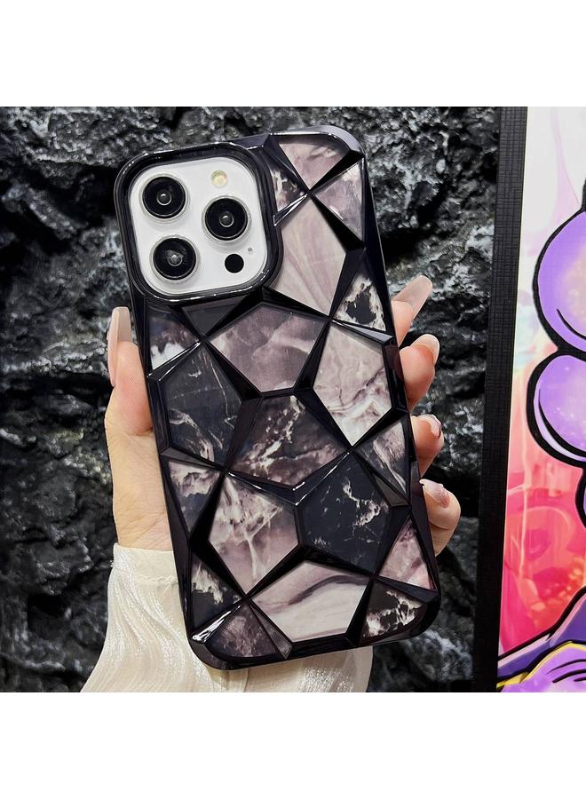 S-TOP Case For iPhone 14 Pro Water Cube Marble Electroplating TPU Phone Case - Image 1