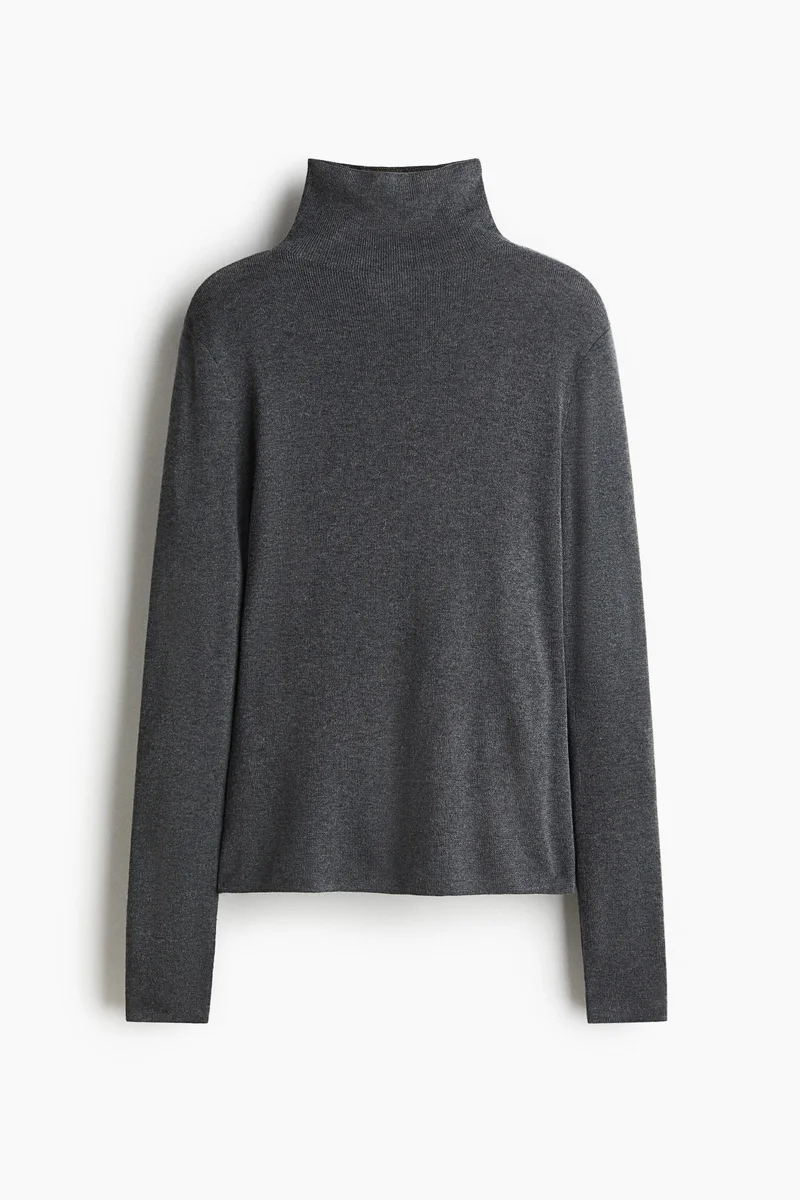 H&M Fine-knit turtleneck top