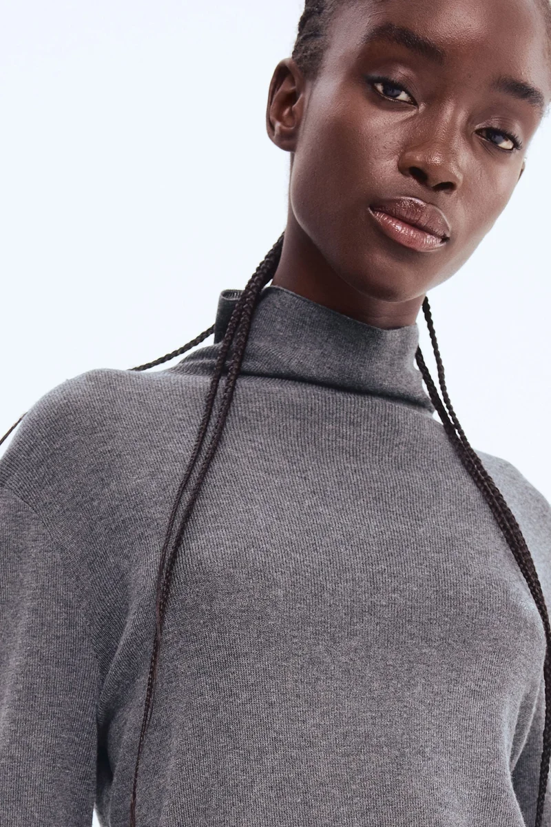 H&M Fine-knit turtleneck top