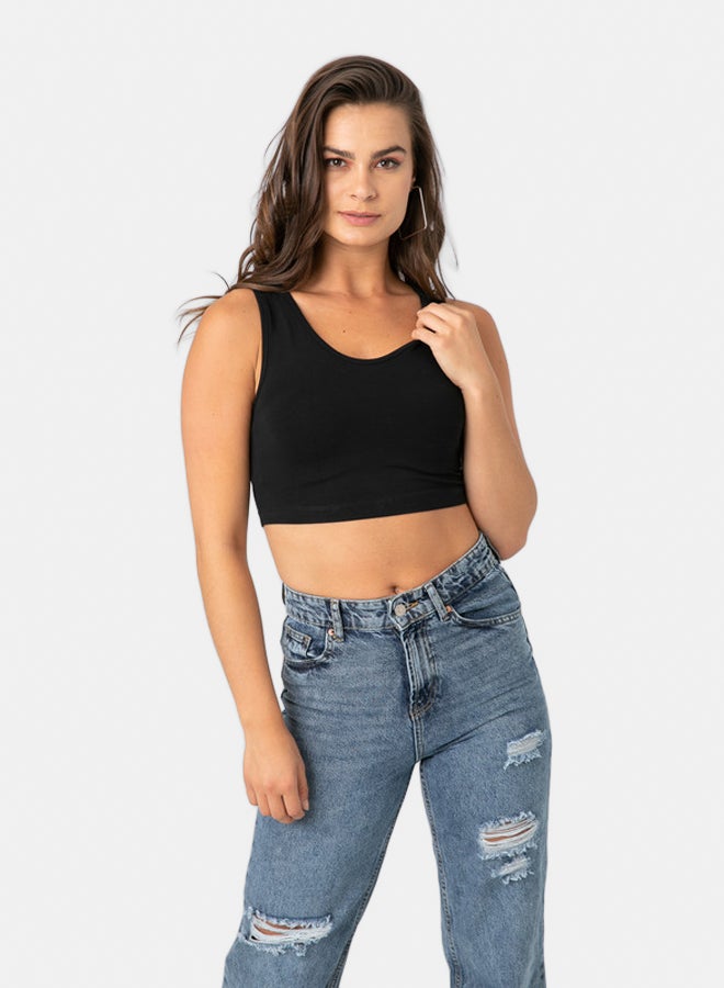 Marco Bergamo CROPPED TOP WITH WIDE STRAPS  - Image 1