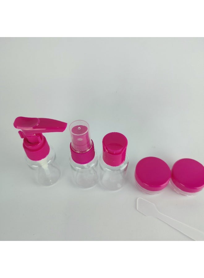 Travel Bottle Set – 5 Empty Bottles with Spatula & Transparent Bag - Image 4