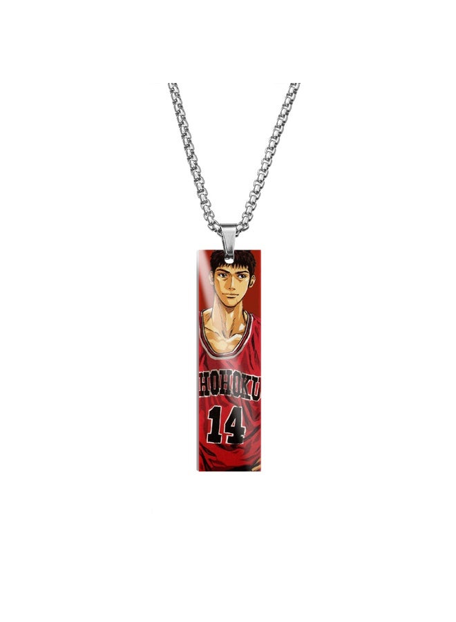 KUYING New Slam Dunk Long Stainless Steel Necklace 