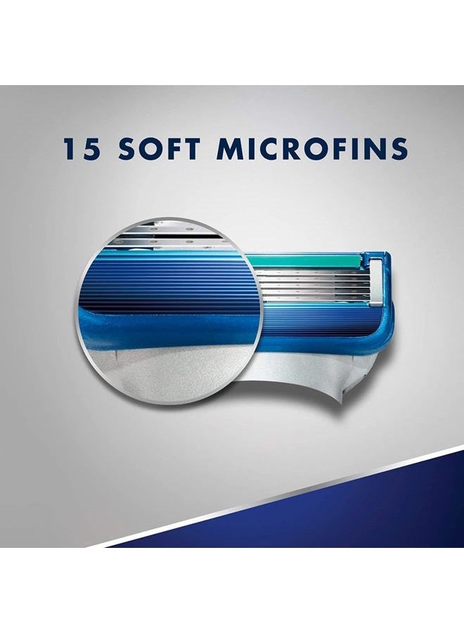 Gillette 5 شفرات حلاقة للرجال، 12 قطعة، شريط تزييت لحلاقة أكثر راحة - Image 3