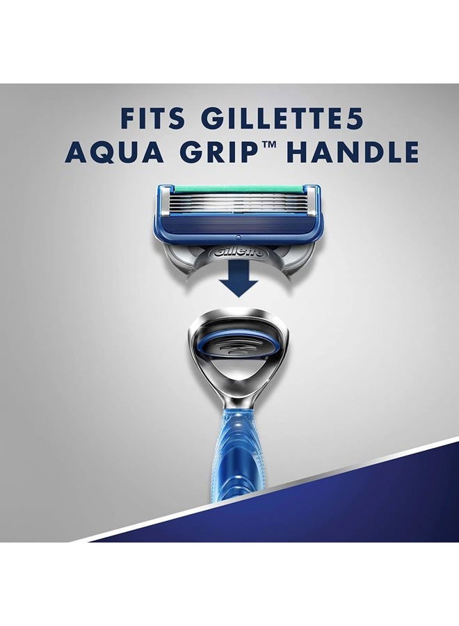 Gillette 5 شفرات حلاقة للرجال، 12 قطعة، شريط تزييت لحلاقة أكثر راحة - Image 2