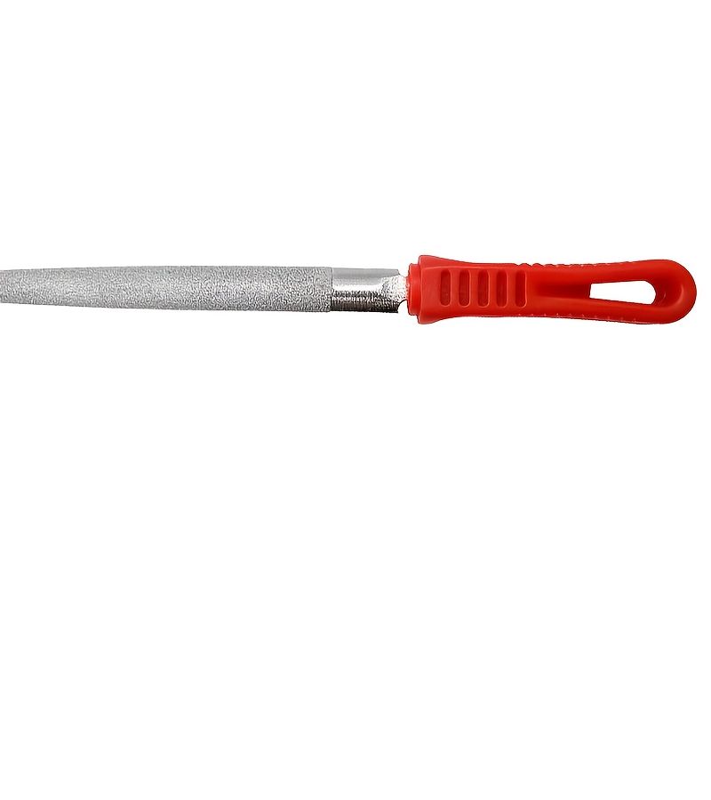 Set Of 2 Red Diamond Coated Half Round Files For Metal Ceramic Glass Stone Steel - Image 5