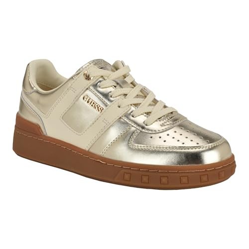 Guess Women's INART Sneaker, Gold 710, 7.5 - Image 1
