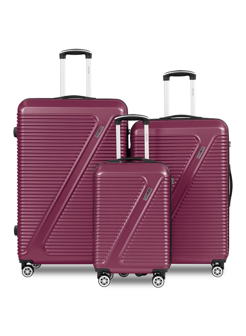 PARAJOHN Para John AERIS 3-Piece Hard Shell Luggage Set | ABS+PC Travel Suitcases with 8 Spinner Wheels | 20/28/32 Inch - Image 1
