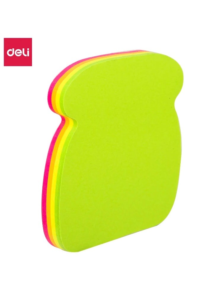 Deli 80-Piece Fancy Shaped Sticky Notes Multicolour  - Image 2