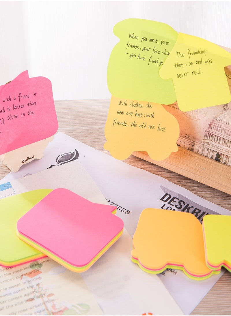 Deli 80-Piece Fancy Shaped Sticky Notes Multicolour  - Image 3