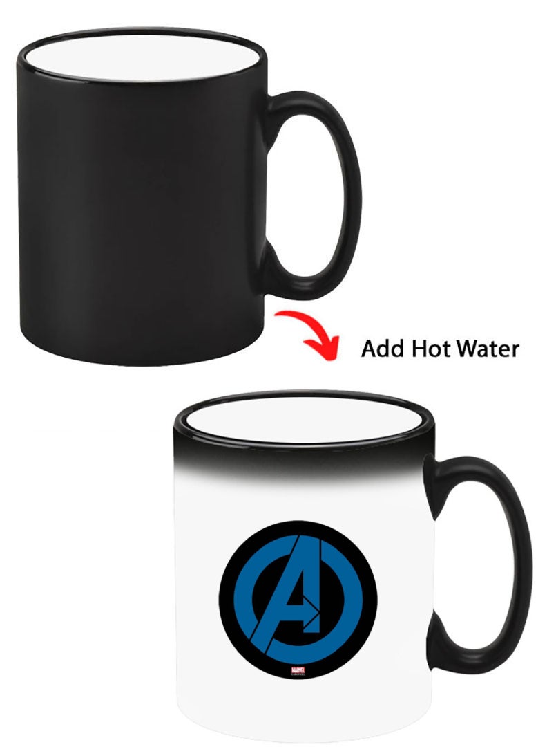 Theodor كوب سيراميك حساس للحرارة يتغير لونه، الصورة تظهر عند إضافة سائل ساخن! شعار المنتقمون - Image 1
