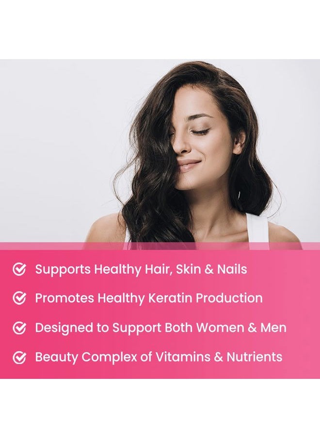 PMD Beauty - Hair Skin & Nails Gummies, Biotin with Collagen & Keratin, 5000mcg Biotin Beauty Complex, Vitamin Supplement, Berry, 120 Count, Healthy Hair, Radiant Skin & Strong Nails (Pack of 2) - Image 1
