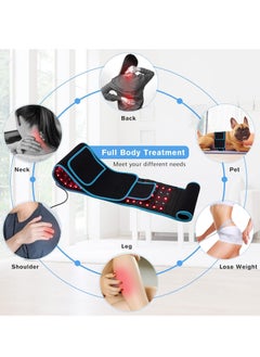 General Red Light Therapy Near Infrared Light Therapy Wrap Belt for Body 660&850nm Wearable Pad with Timer for Waist Back Shoulder Knee Leg Pain Relief Wound Healing Joint Inflammation Muscle Relax  - Image 3